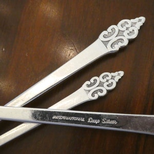 35pc &quot;Triumph&quot; Inlaid International Silver Co  Service for 7, Triumph International Deep Silver Inlaid