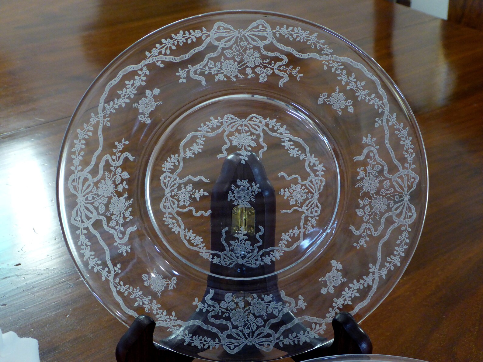 8 FOSTORIA ROMANCE Etched Glass Salad Plates 7.5 Etsy