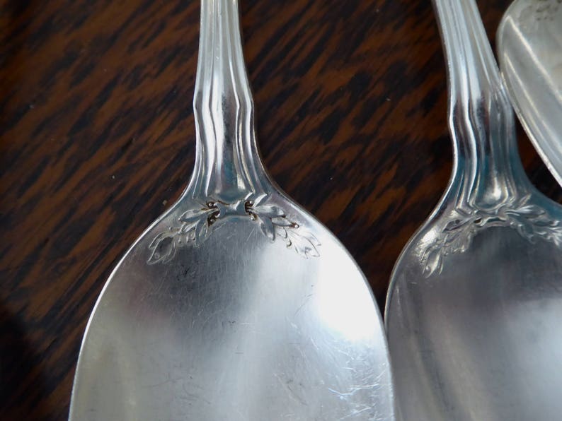 Antique 1835 R. Wallace Laurel Tea Spoons Silverplate SIX 5  Etsy