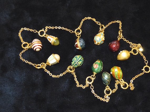 Joan Rivers 11 Egg Charm Necklace, Retired Joan Ri