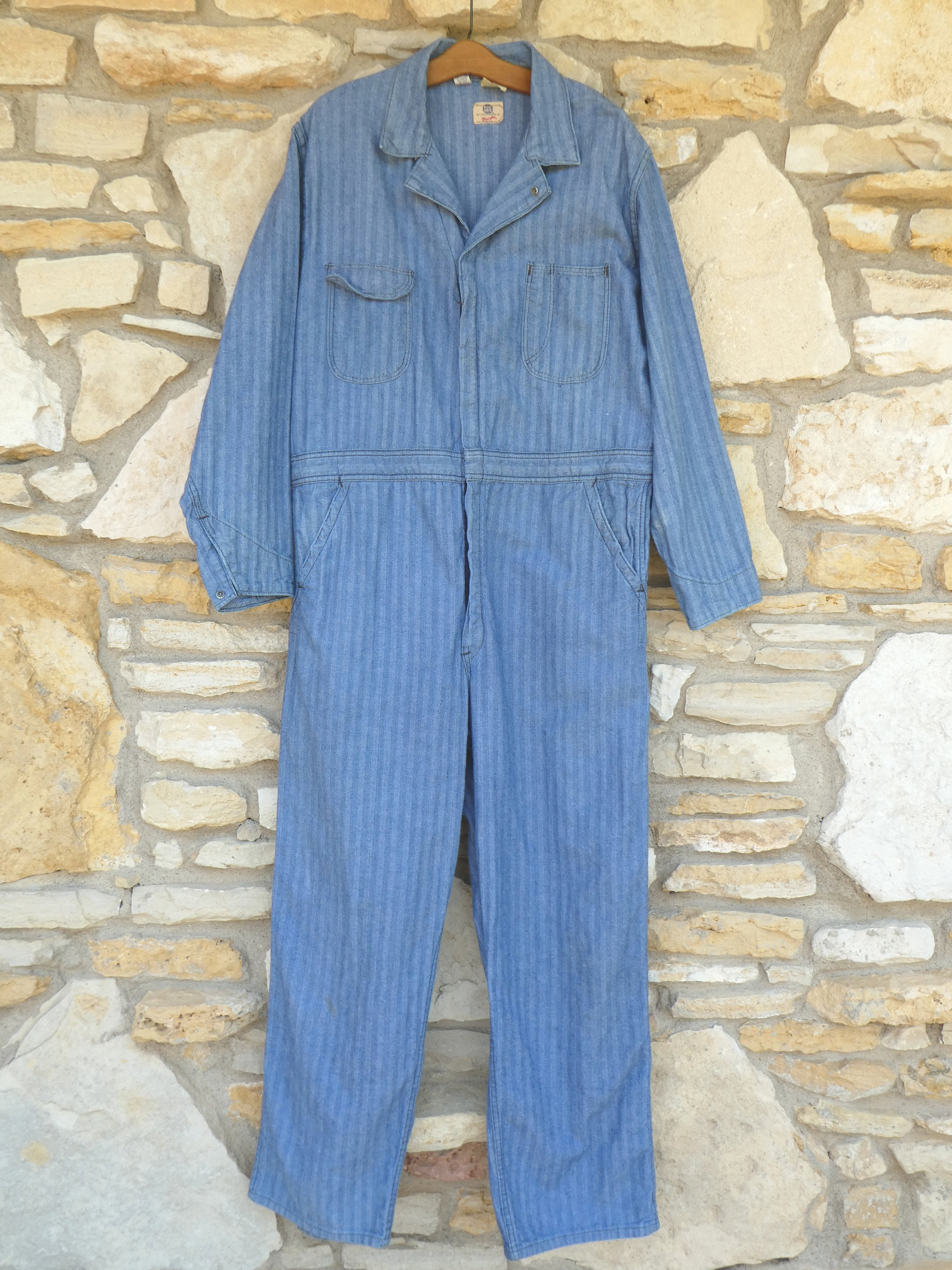 ヴィンテージ ビッグベン ラングラー カバーオール 44R：ヘリンボーン