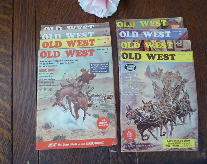 8 Old West Magazines 196419651961967 Nonfiction Old West Etsy
