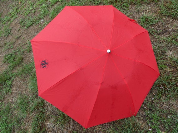 Vintage Red Giorgio Beverly Hills Umbrella 1980s … - image 2