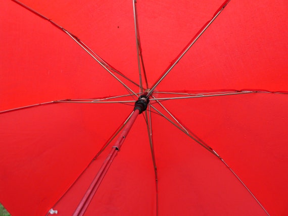Vintage Red Giorgio Beverly Hills Umbrella 1980s … - image 5