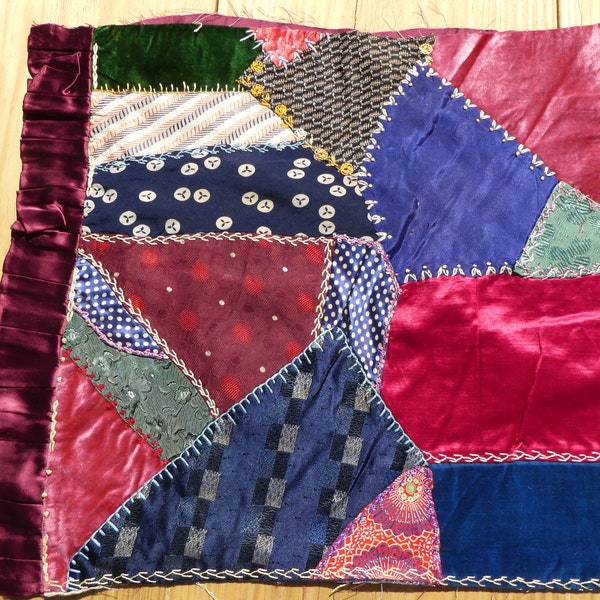 Crazy Quilt Pillows Etsy