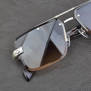 Monturas de gafas de sol polarizadas de titanio puro, gafas unisex de estilo vintage para hombre, gafas de sol de moda, gafas de sol para hombre 80 imagen 6