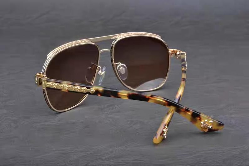 Monturas de gafas de sol de titanio, gafas de sol de montura llamativa para hombre, gafas de estilo vintage para hombre, gafas de sol de moda, gafas de sol para hombre 86 imagen 9