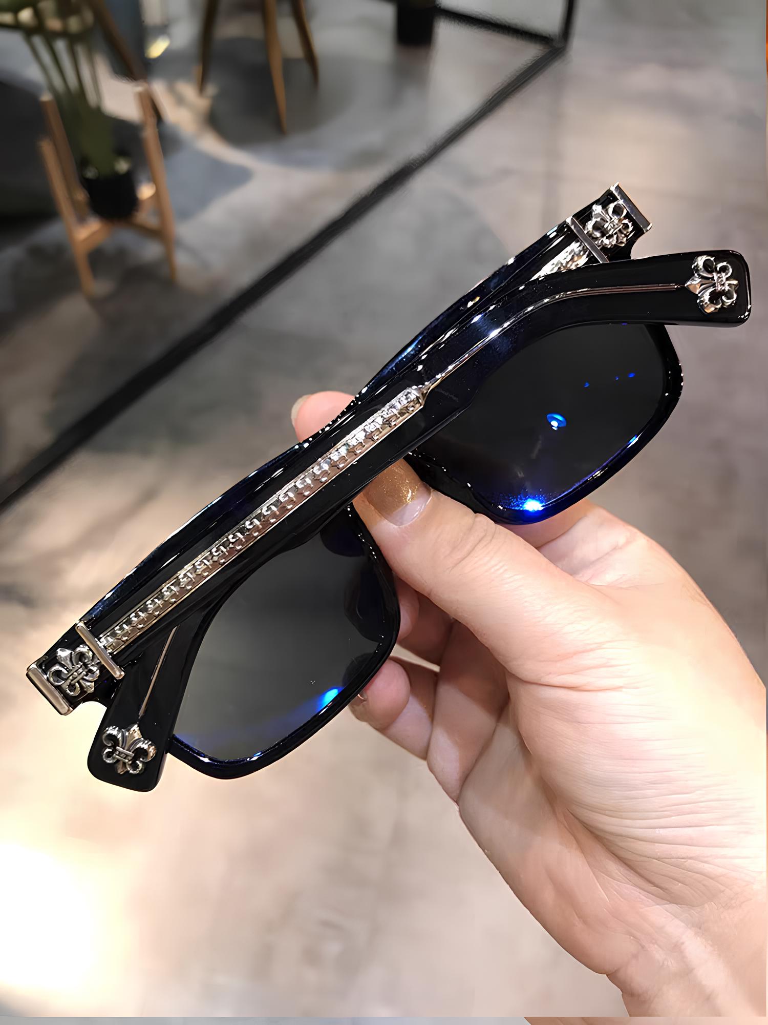Cartier Heart Sunglasses with Black and Silver Accents Cartier CT0495S 001 polarised Sunglasses - US main image 3