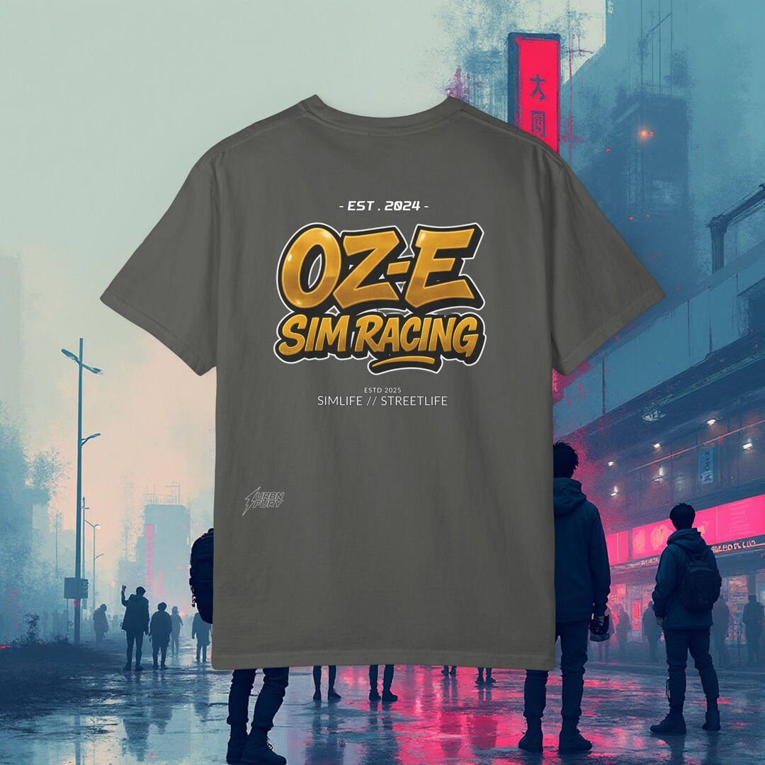 OZE Sim Racing T-shirt | Retro Racing Logo, Streetlife Simulife - Etsy