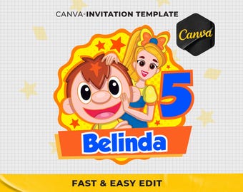 EDITABLE Bely y Beto PNG, Bely y Beto Birthday png, Bely y Beto Name Age PNG, Bely y Beto Characters png for shirt, cake topper, birthday