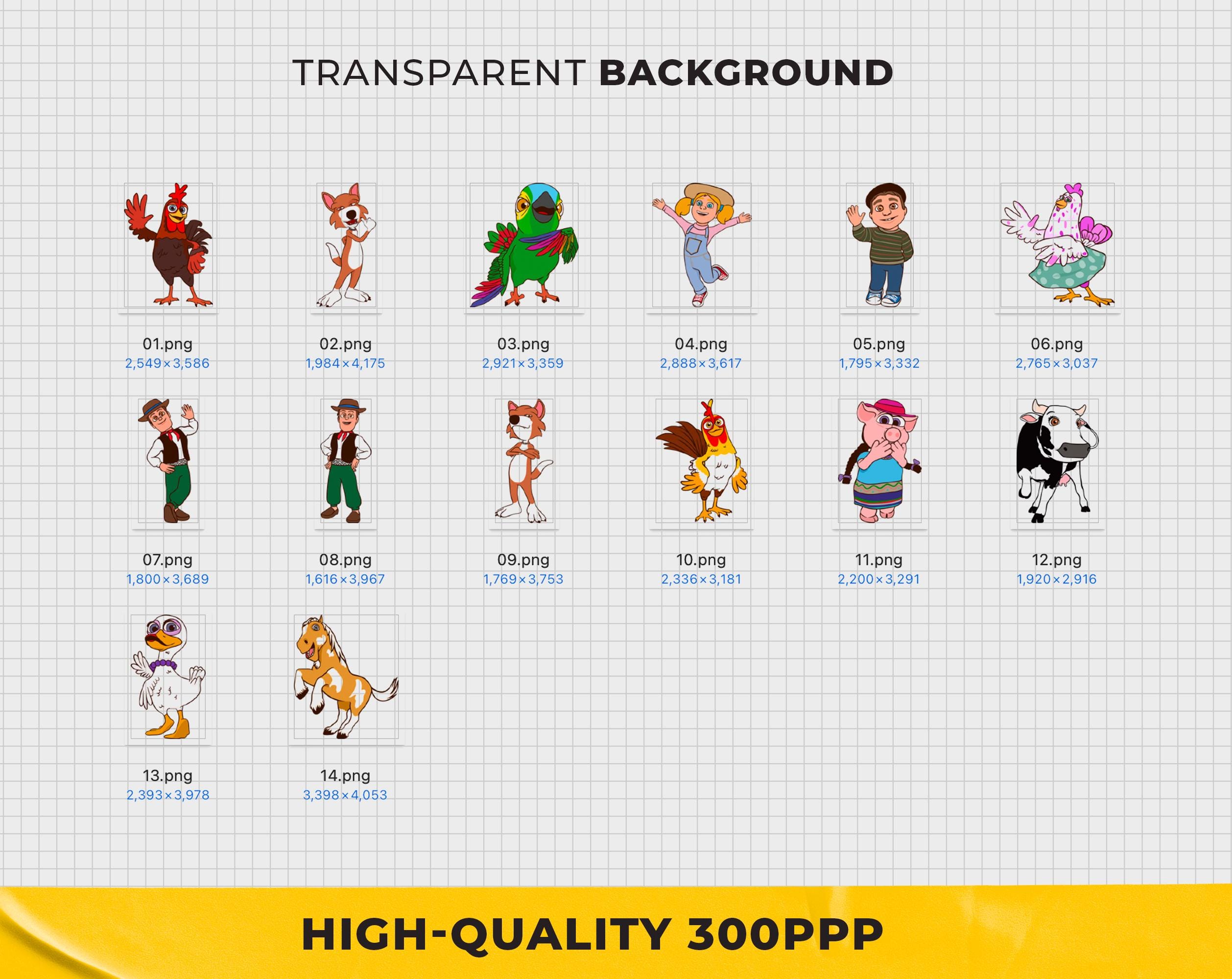 The Zenon Characters Farm Png Images, the Zenon Printable Digital Farm ...