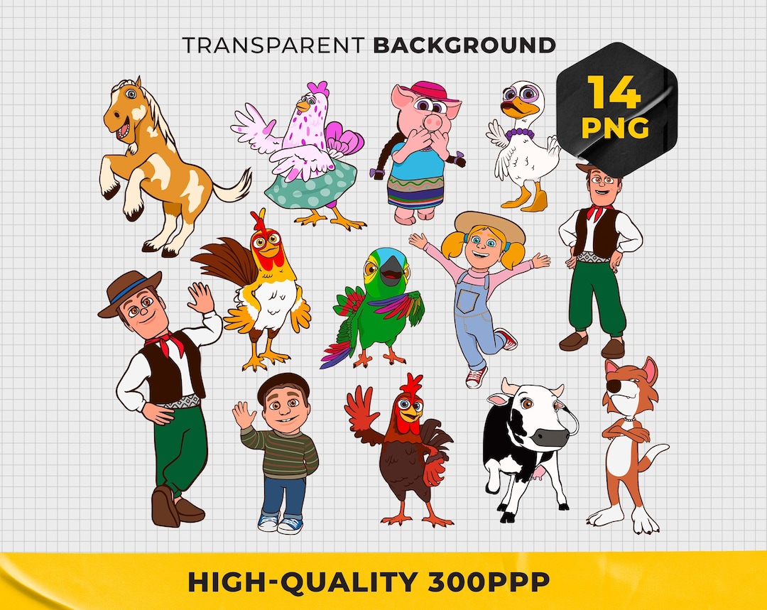 The Zenon Characters Farm Png Images, the Zenon Printable Digital Farm ...