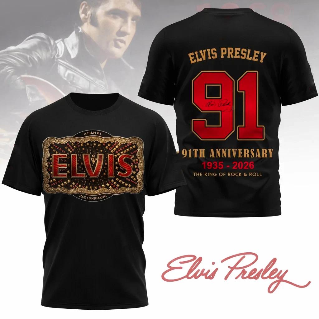 Discover EPiC Elvis Presley in Concert 2026 2 Sided Singer Retro Tour Tshirt, Concert Tee, Music Fan Gift
