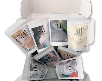 Specialty Coffee Gift Box Set of 8 Assortment (8x50g). Original Artwork & Classic Film Name on Each Bag.