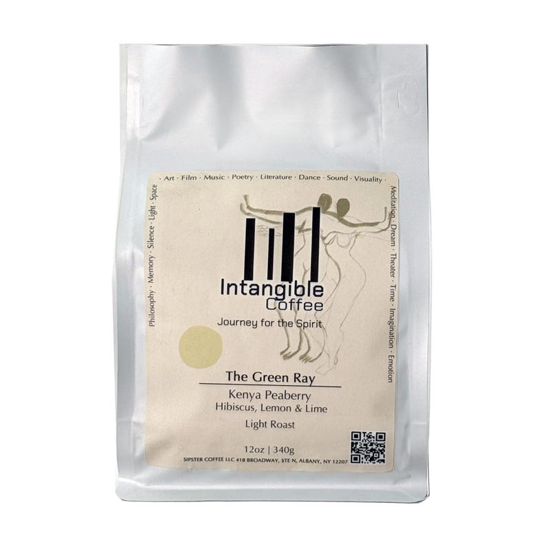 Kenya Peaberry Coffee Light Roast - The Green Ray 12oz Bag with Flavor Notes of Cacao Nibs, Pineapple, Brown Sugar | Freshly Roast to Order image 2