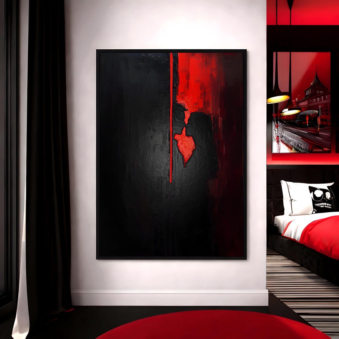 Abstract Couple Painting - Front view