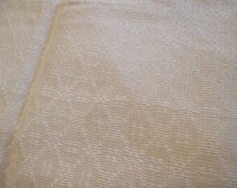 handwoven linen diamond design fringed ends, linen table cover 37" x 60", handwoven linen for decor, handwoven linen Berea KY artist, linen