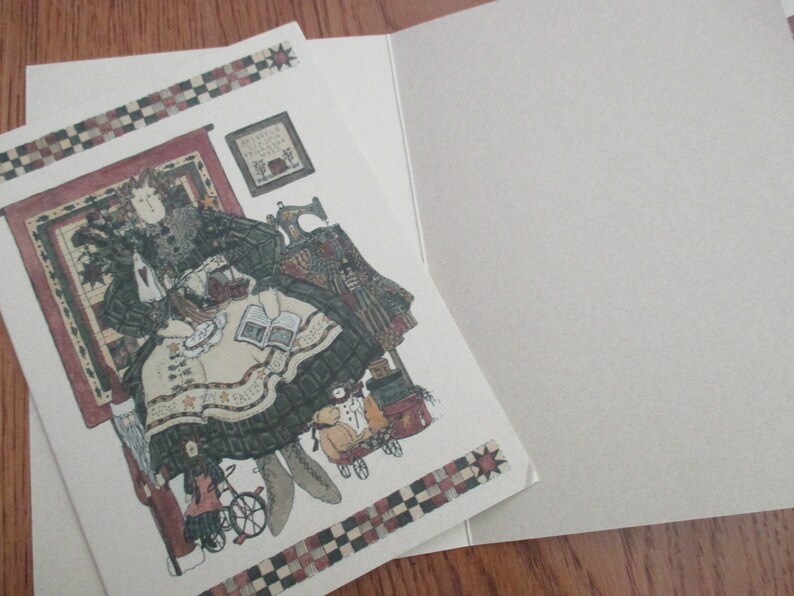 friendship card for quilter Deb Strain notecard asst set of 10 Deb Strain sewing quilting stitching theme note card quilt guild note card