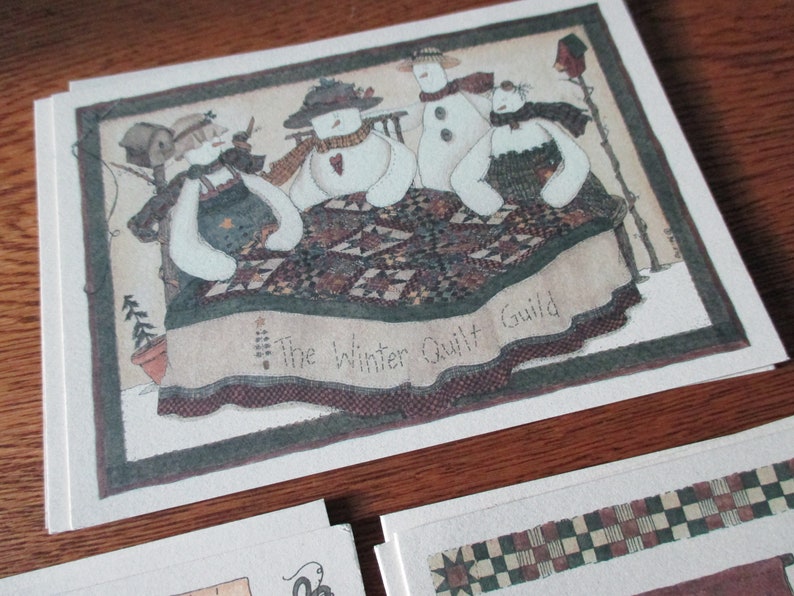 friendship card for quilter Deb Strain notecard asst set of 10 Deb Strain sewing quilting stitching theme note card quilt guild note card