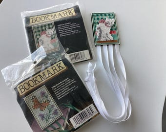 June Grigg Beaded Bookmark Patterns, Cat and Butterfly Designs (Includes Beads), beaded cat bookmark,