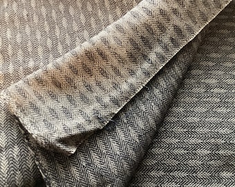 2 yds gray homespun yardage, gray patterned homespun, dark gray cotton