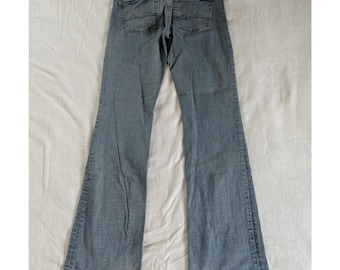 VTG Y2K Denim 7 For All Mankind Lexie Petite Bootcut Jeans Women's 28 Low Rise