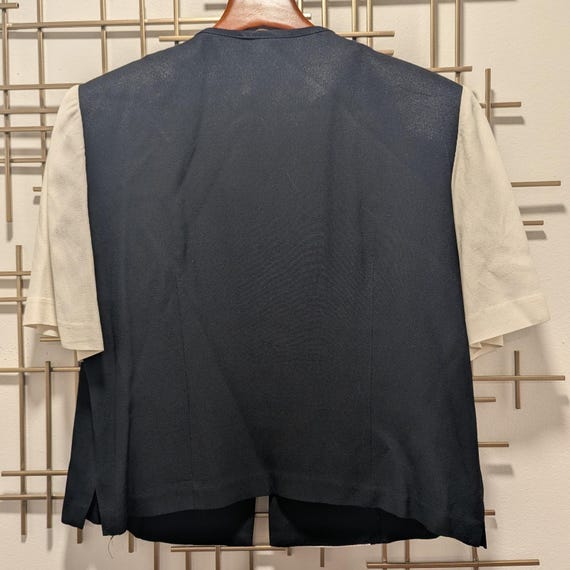 VTG D.J. Summers Color Block Button Front Short S… - image 2