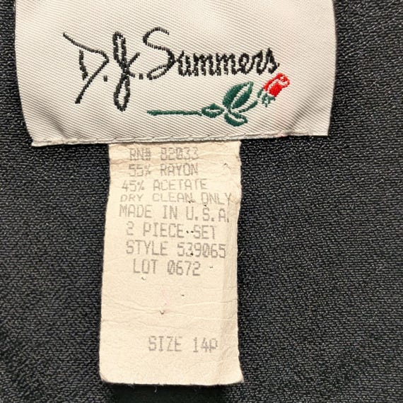 VTG D.J. Summers Color Block Button Front Short S… - image 4