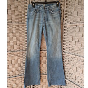 7 For All Mankind Ultra High Rise Jo Wide Leg Jeans in Petunia