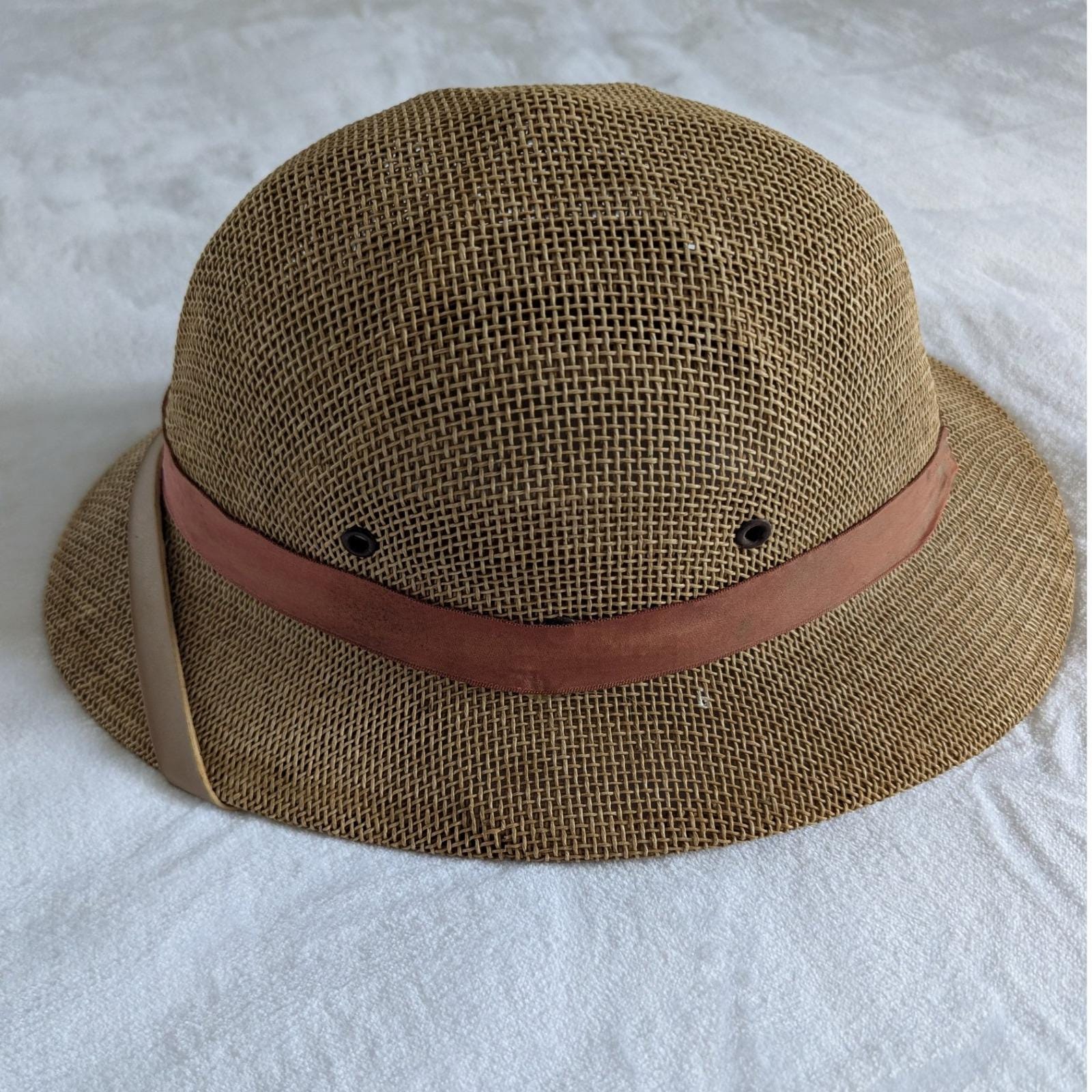 VTG Grace Manchester Safari Pith Hat Tan Woven Water 