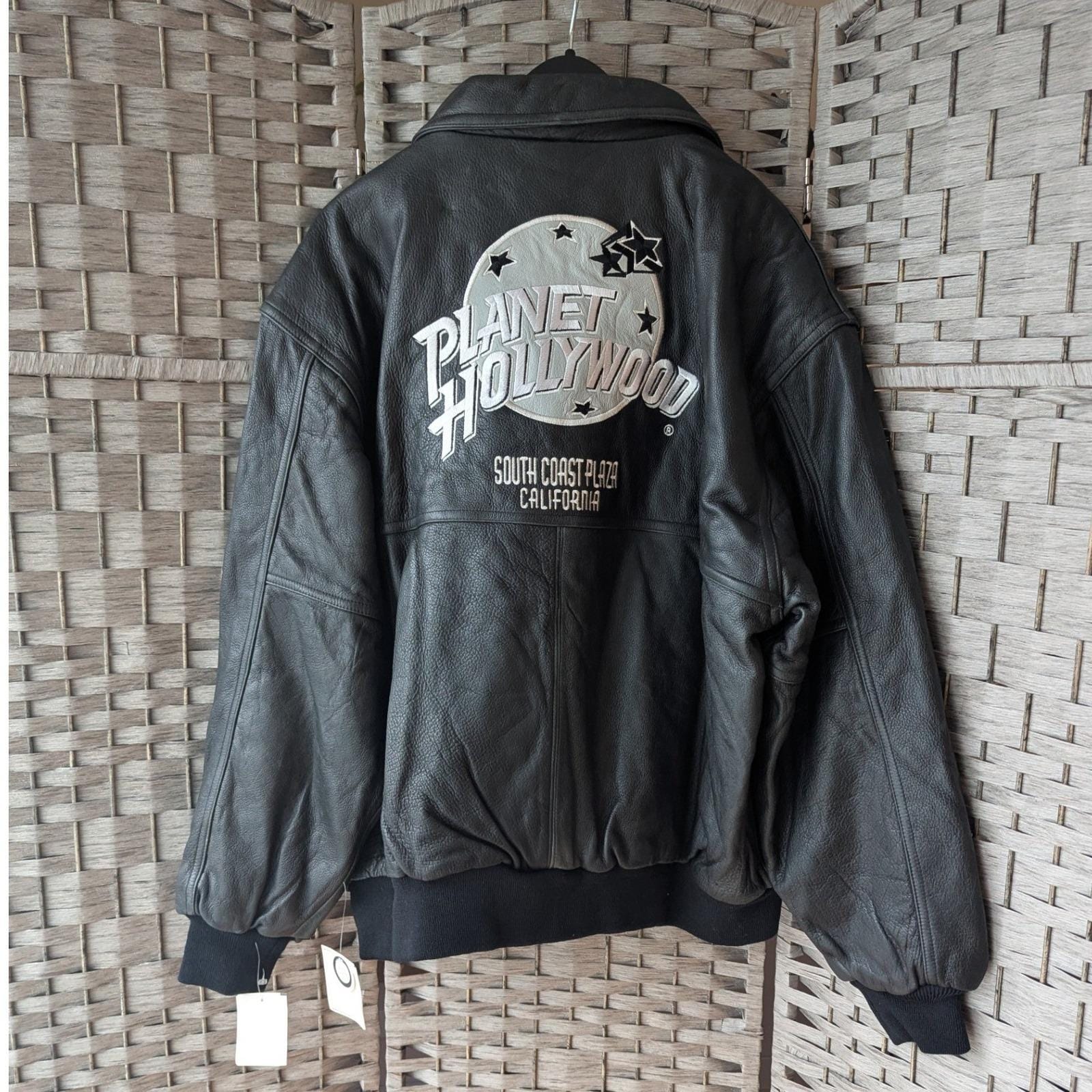 Planet Hollywood Leather Jacket - Etsy