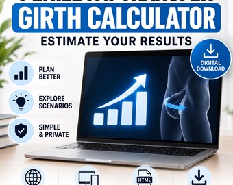 Penile Fat Transfer Girth Calculator | Male Enhancement Estimator | Digital HTML Calculator