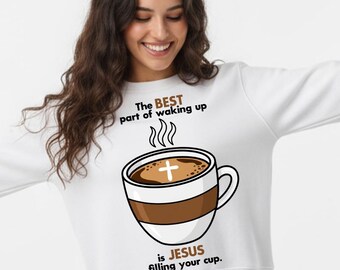 Jezus napełniający twoją filiżankę kawą PNG, Chrześcijaństwo (Pobieranie cyfrowe)