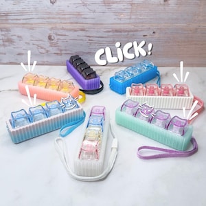 Customizable Keyboard Clicker with Cat-Shaped Transparent Keys | 4 Key Wristlet 3D Printed Fidget Toy | Real Mechanical Keyboard Switches