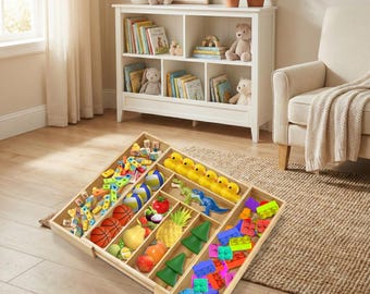Expandable Bamboo Cutlery Tray, 6-8 Compartment Kitchen Drawer Organiser Shelf