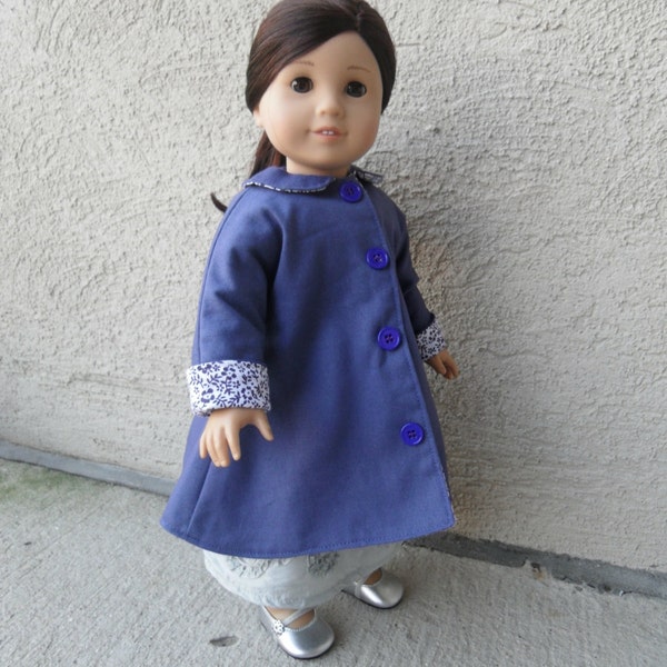 1950s Vintage Style Swing Coat for 18 inch Doll