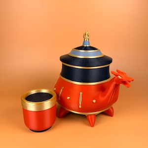 Uncle Iroh Teapot Deck Box: Avatar MTG Card Holder & Dice Cup
