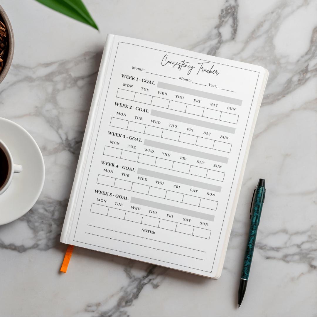 Consistency Tracker Printable | Habit Consistency Planner | Daily ...
