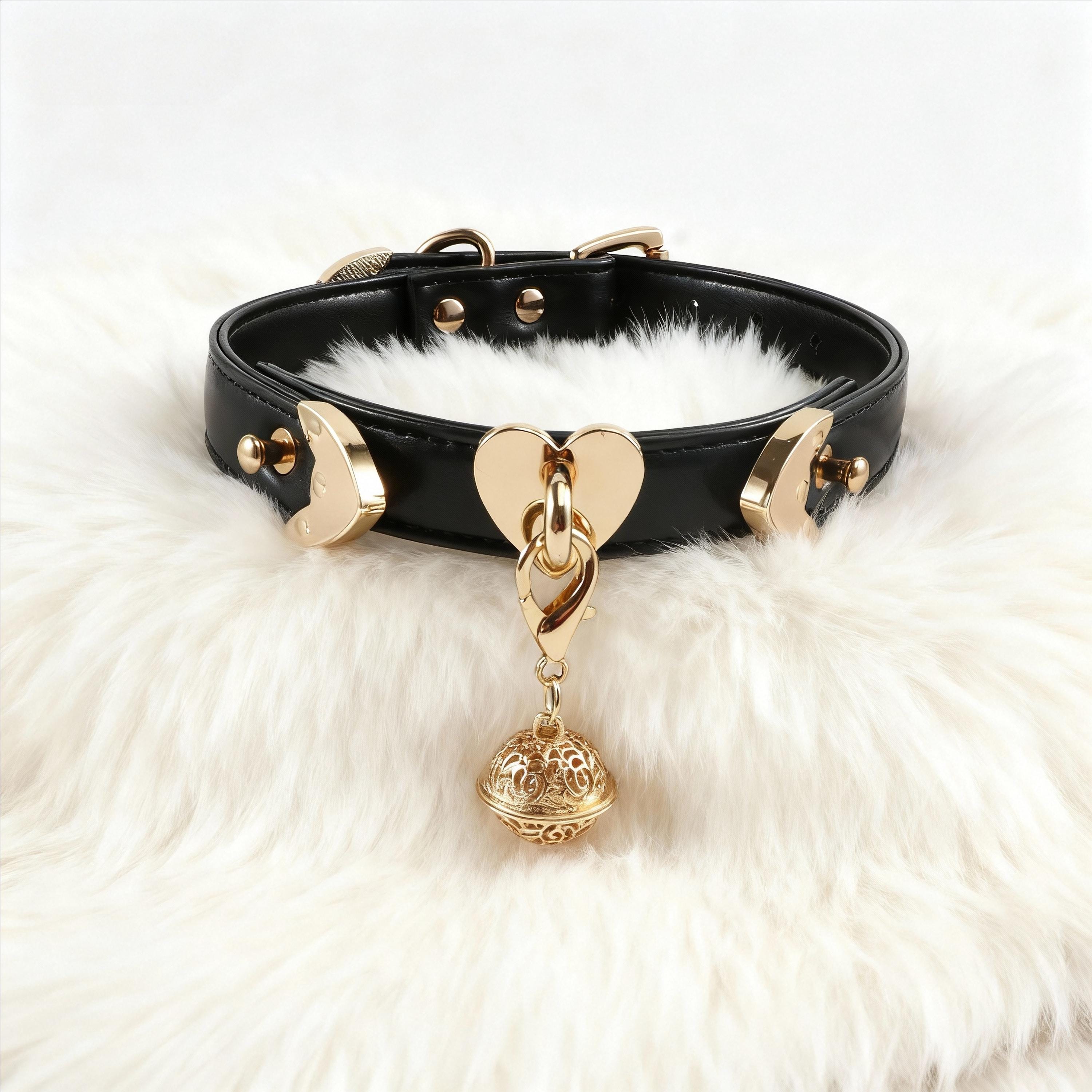 Collier Ras De Cou BDSM En Cuir Robuste Réglable - Fait Main Pour Domination/soumission