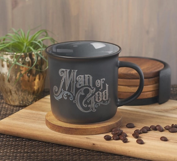 Man of God Mug, 1 Timothy 6:11 Coffee Mug, Christian Gift for Men, Bible Verse Mug, Fathers Day Gift, Religious Coffee Cup, Gift for Him