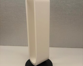 Minimalist Headphone Stand – Modern White & Black Display for Desk or Gaming Setup