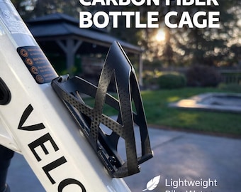 Ultra Lightweight Carbon Fiber | Bike Water Bottle Holder | Cycling Accessory