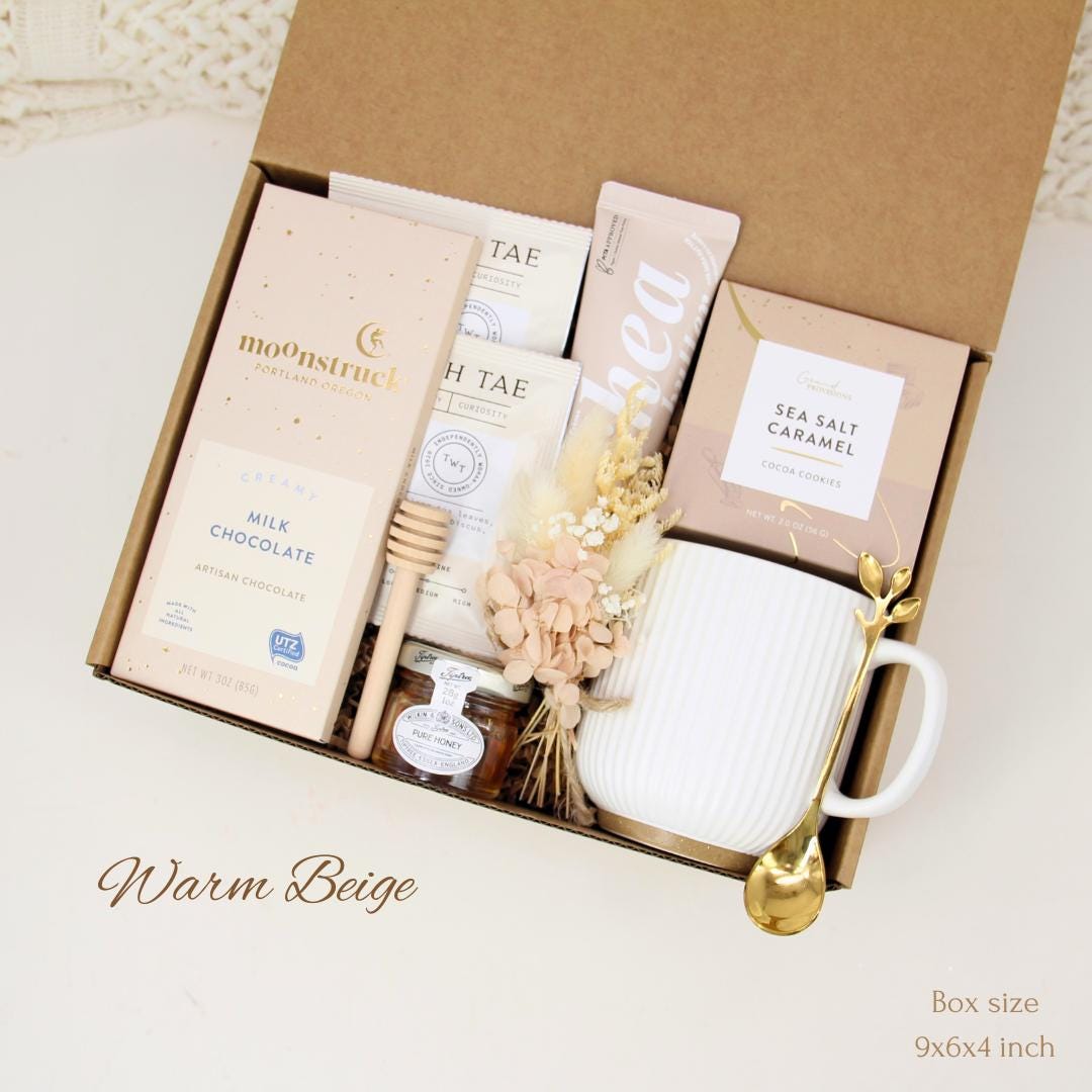 Cozy Gift Box for Women, Thank You Gift for Coworker, Welcome to the ...