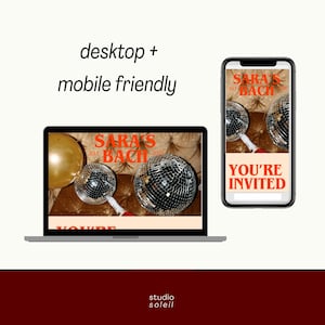 Bachelorette Website Template: Customizable Canva Design (Digital Download) image 2