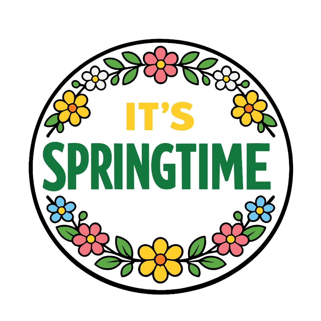 Springtime Frame Svg Floral Springtime SVG PNG | Flower Cricut Cut File (digital Download ...