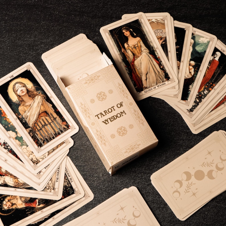 78 Card Deck, Classic Tarot Style, Divination Card Set, Spiritual Card ...