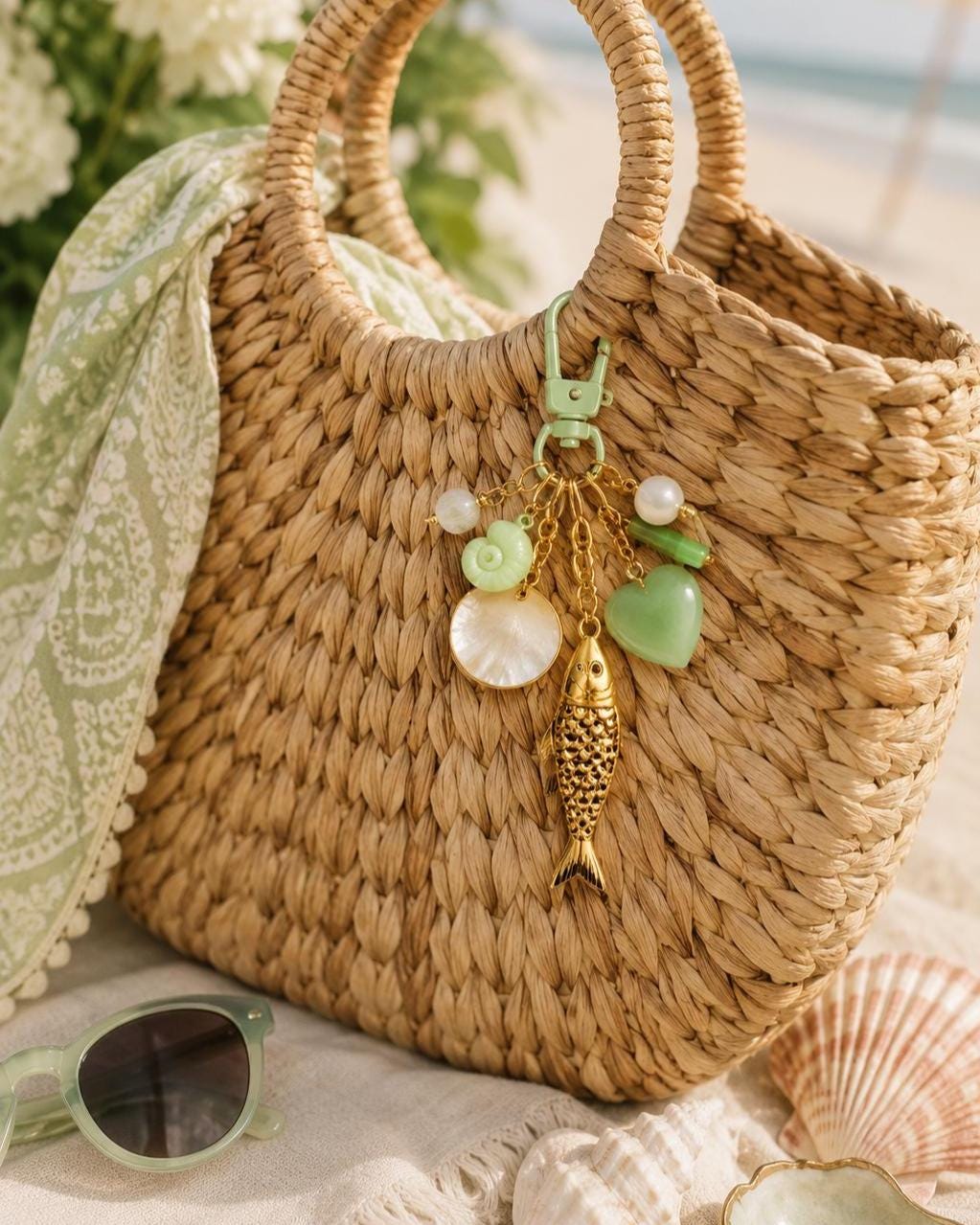 シーグラスキーホルダー - Etsy 日本