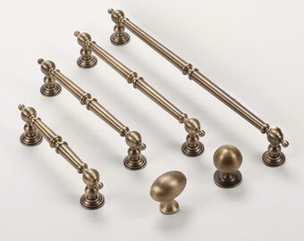 Solid Brass Round Cabinet Knobs 30mm - Classic Kitchen, Pantry & Dresser Hardware