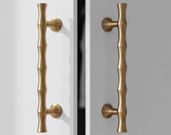 Brushed Brass T‑Bar Cabinet Handles 160 mm – Modern Kitchen Drawer Pulls