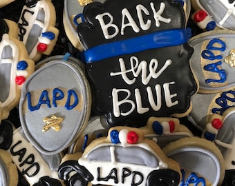 Back the Blue Cookies for Tray